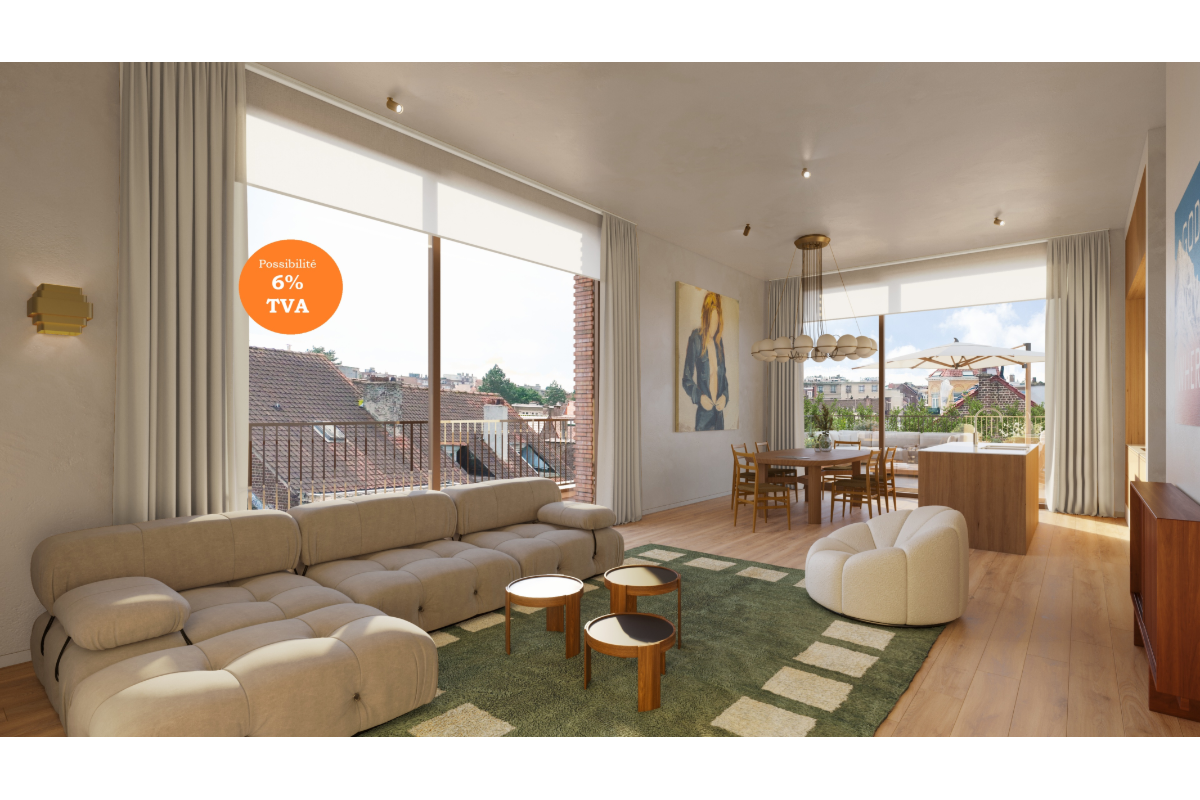 Appartement te  in Ukkel 1180 630000.00€ 2 slaapkamers 81.00m² - Zoekertje 669808