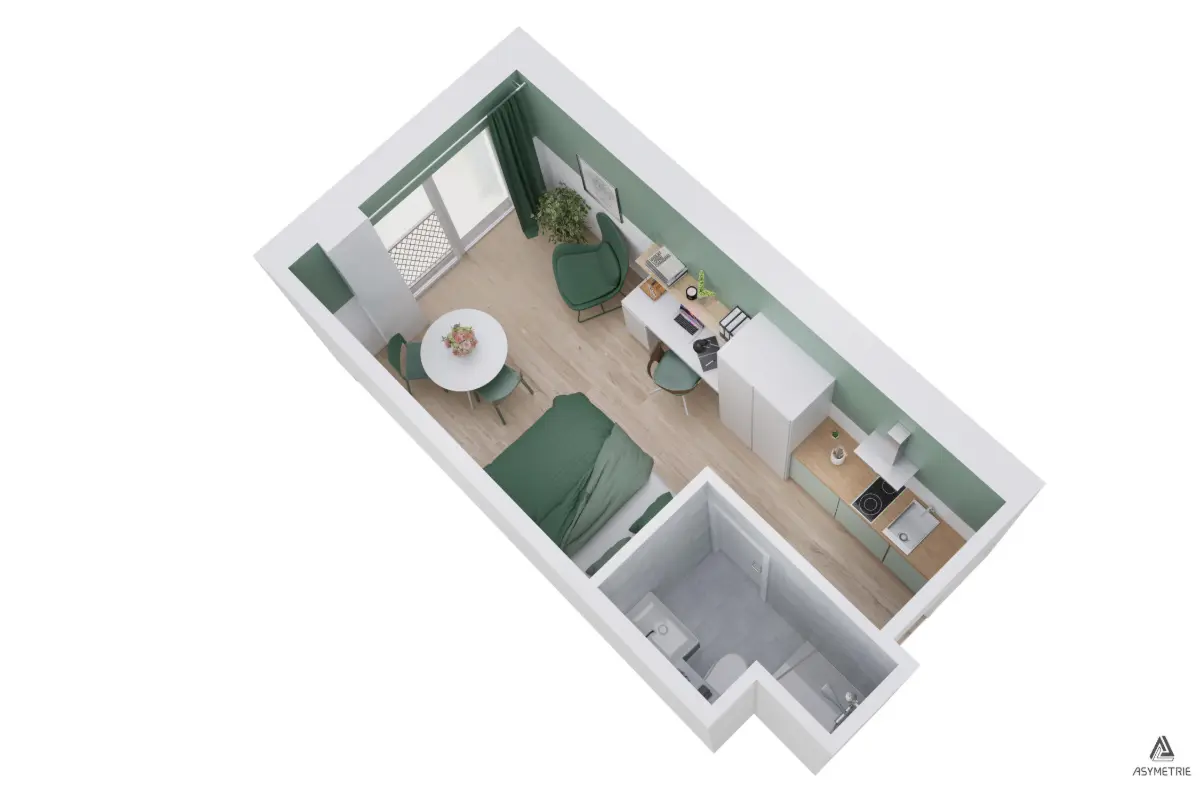 Appartement à vendre à Bruxelles 1000 223500.00€ 0 chambres 24.00m² - annonce 669358