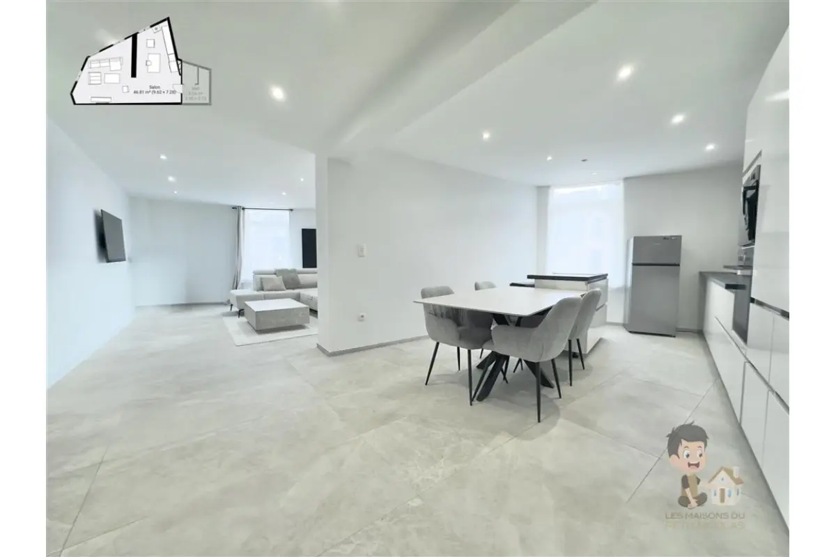 Appartementsgebouw te  koop in Châtelineau 6200 239990.00€ 2 slaapkamers 123.00m² - Zoekertje 671732