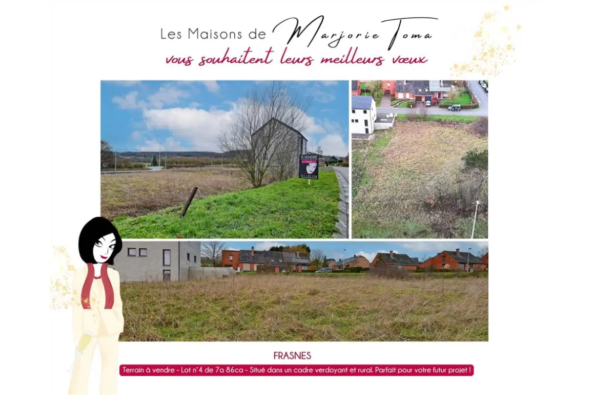 Grond te  koop in Frasnes 5660 79000.00€  slaapkamers m² - Zoekertje 676928