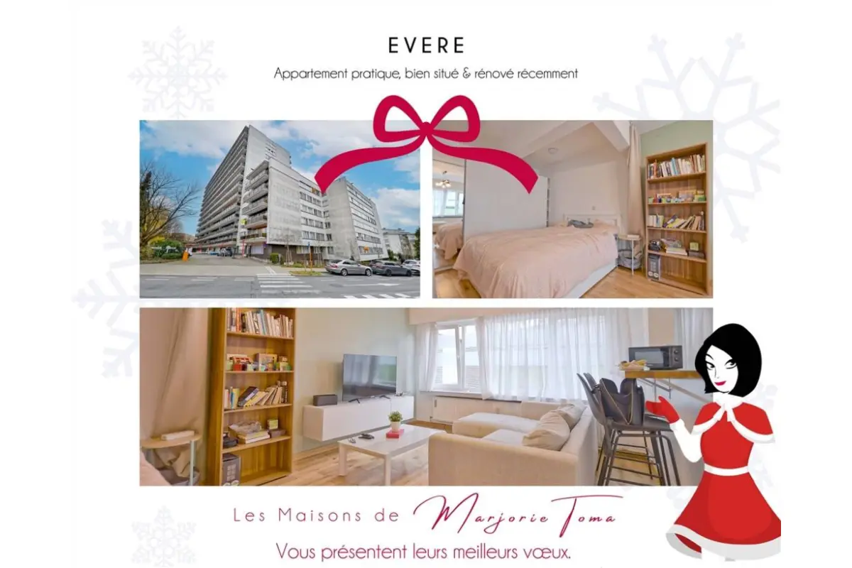Appartement à vendre à Evere 1140 185000.00€ 1 chambres 41.39m² - annonce 676950