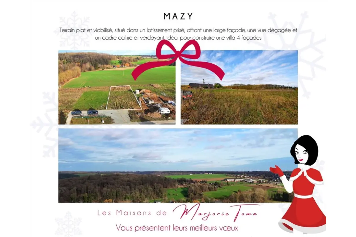 Grond te  koop in Mazy 5032 108000.00€  slaapkamers m² - Zoekertje 676937