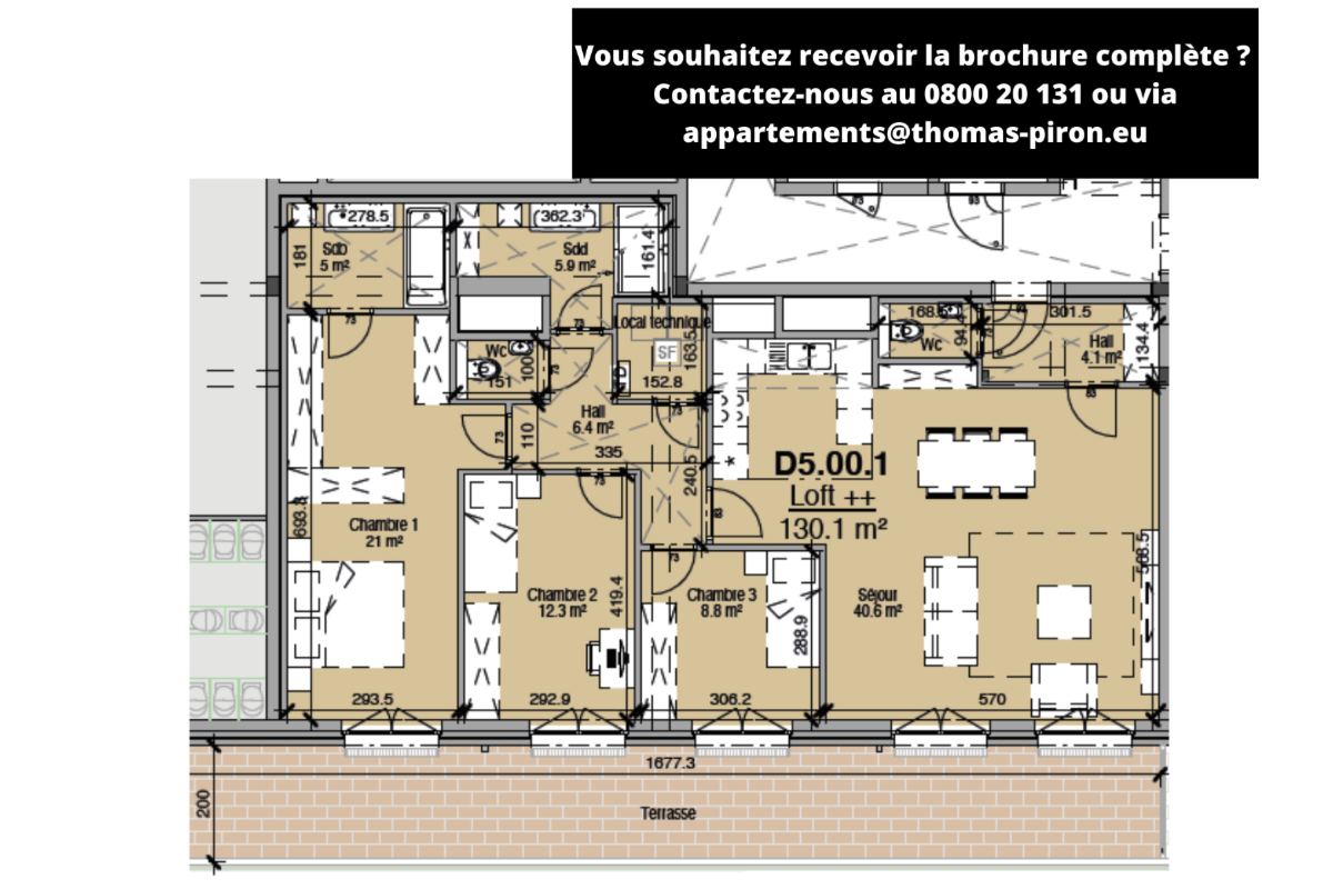 Loft à vendre à Liège 4020 337645.00€ 3 chambres 130.00m² - annonce 679392