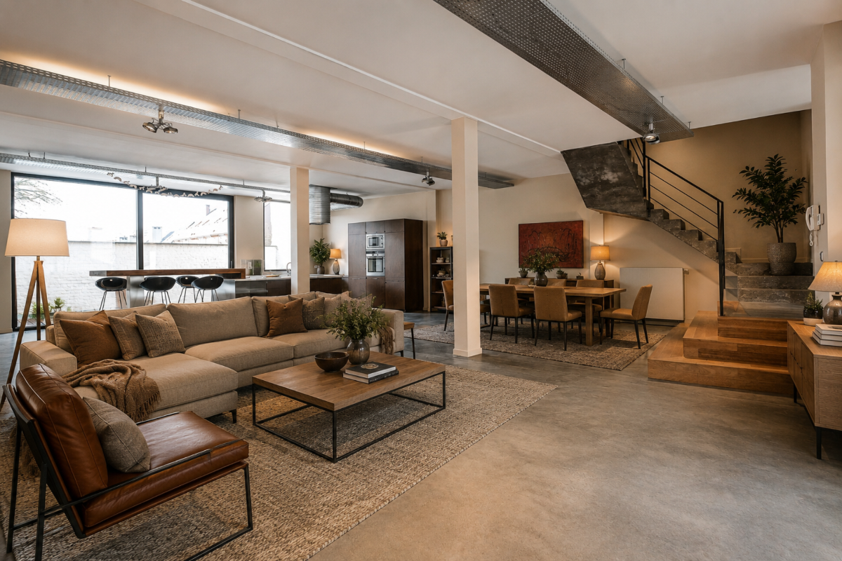 Loft te  koop in Ukkel 1180 650000.00€ 3 slaapkamers 220.00m² - Zoekertje 682367