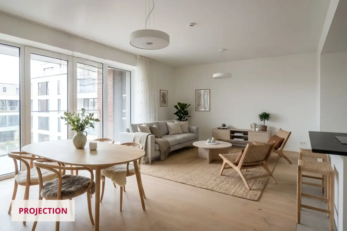 Appartement te  in Evere 1140 1675.00€ 2 slaapkamers 117.00m² - Zoekertje 682635