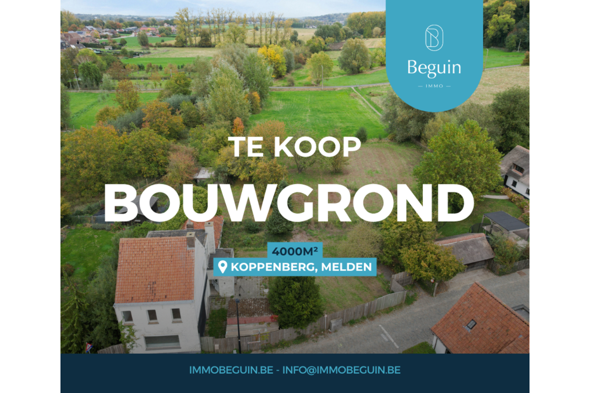 Grond te  koop in Melden 9700 565000.00€  slaapkamers m² - Zoekertje 683853