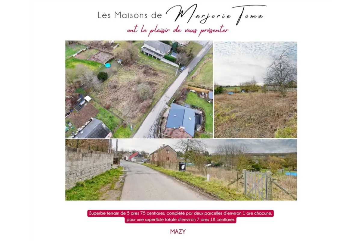 Terrain à vendre à Mazy 5032 125000.00€  chambres m² - annonce 684720