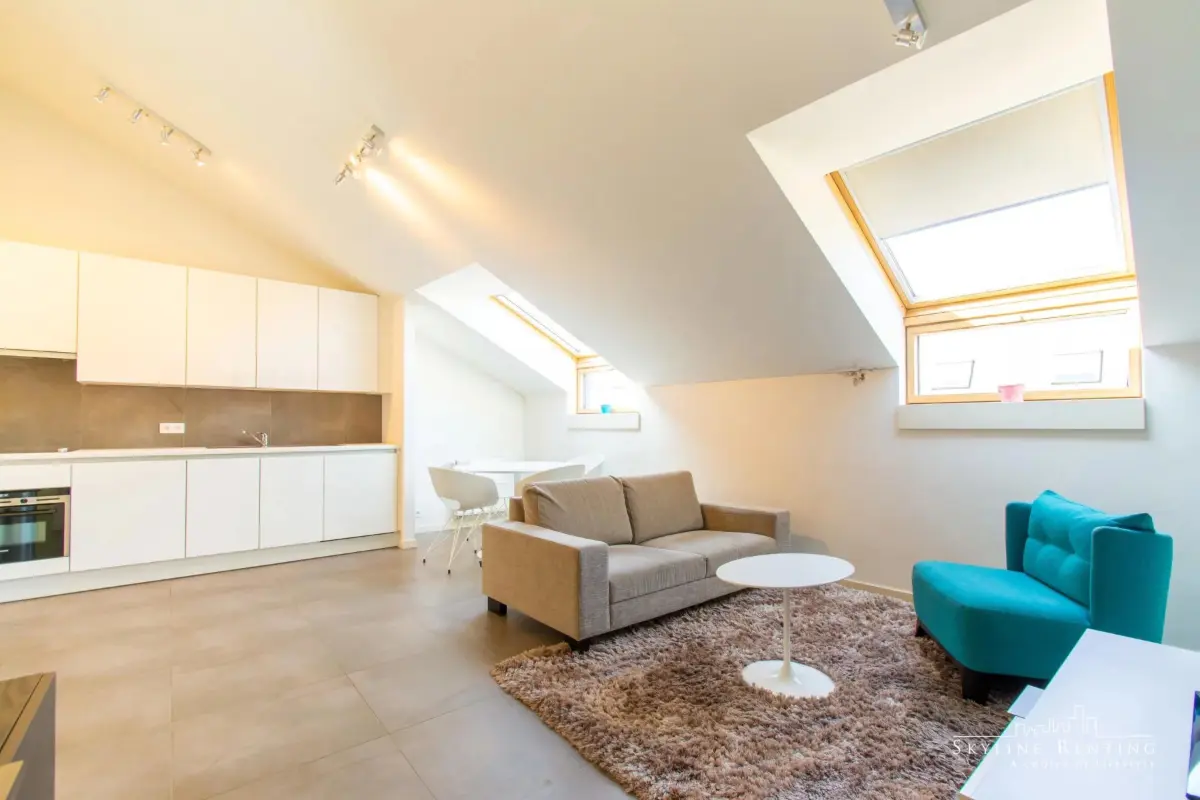 Penthouse te  huur in Elsene 1050 1400.00€ 1 slaapkamers 44.00m² - Zoekertje 688190