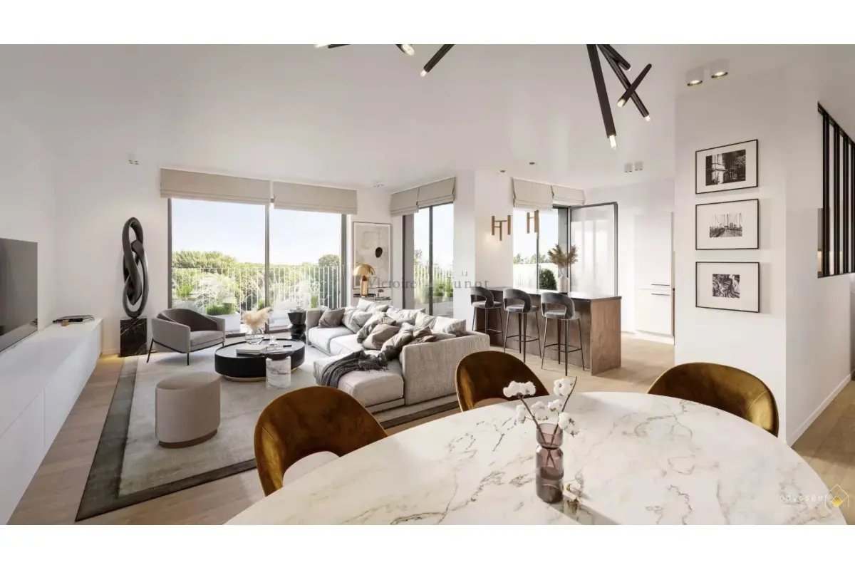 Penthouse te  koop in Sint-Lambrechts-Woluwe 1200 483000.00€ 2 slaapkamers 93.10m² - Zoekertje 687137