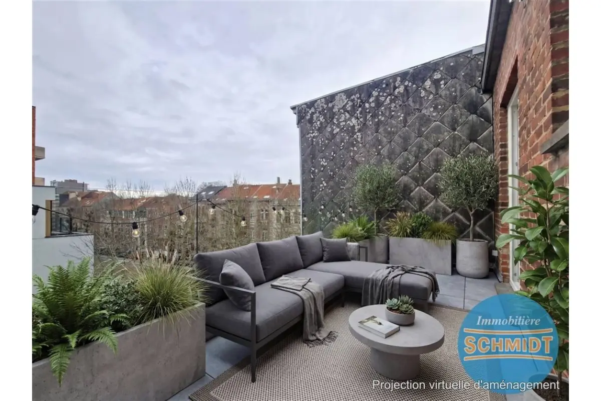 Penthouse te  huur in Ukkel 1180 1350.00€ 2 slaapkamers 86.00m² - Zoekertje 695832