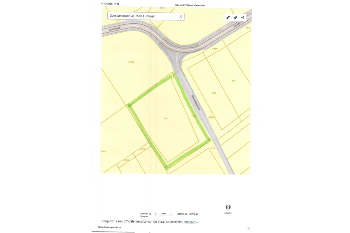 Terrain à vendre à Lummen 3560 24000.00€  chambres m² - annonce 696717