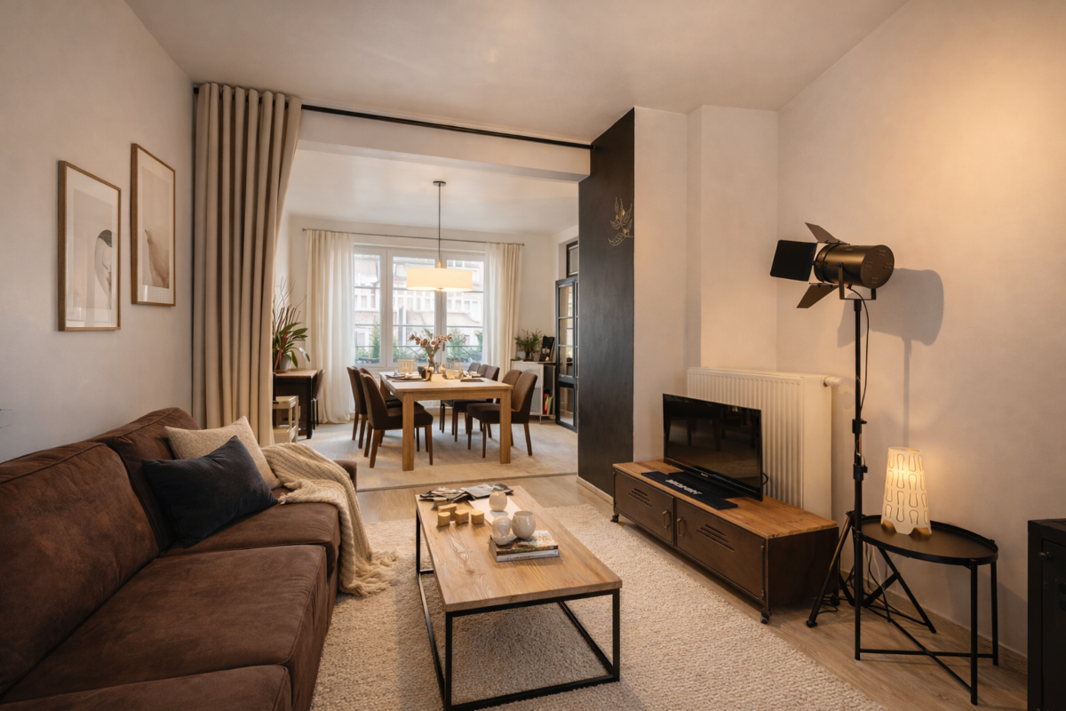 Appartement te  huur in Vorst 1190 1200.00€ 1 slaapkamers 63.00m² - Zoekertje 696844