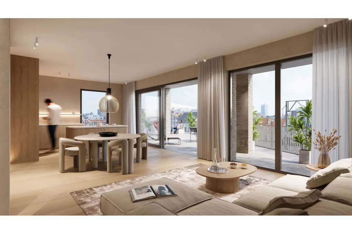 Appartement te  koop in Sint-Jans-Molenbeek 1080 505000.00€ 3 slaapkamers 113.00m² - Zoekertje 701194