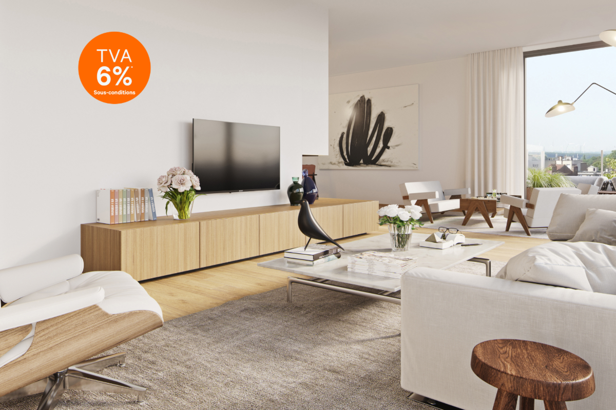 Appartement te  in Sint-Lambrechts-Woluwe 1200 425000.00€ 1 slaapkamers 76.70m² - Zoekertje 703246