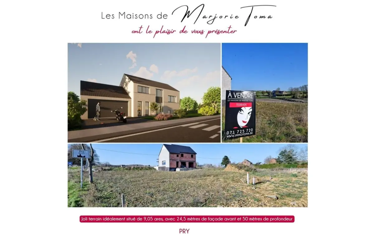 Grond te  koop in Pry 5650 75000.00€  slaapkamers m² - Zoekertje 708323