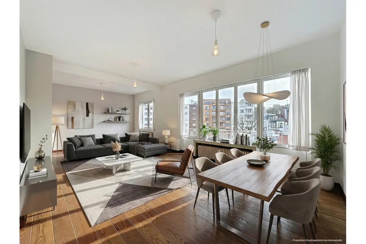 Appartement te  huur in Vorst 1190 1350.00€ 2 slaapkamers m² - Zoekertje 709653