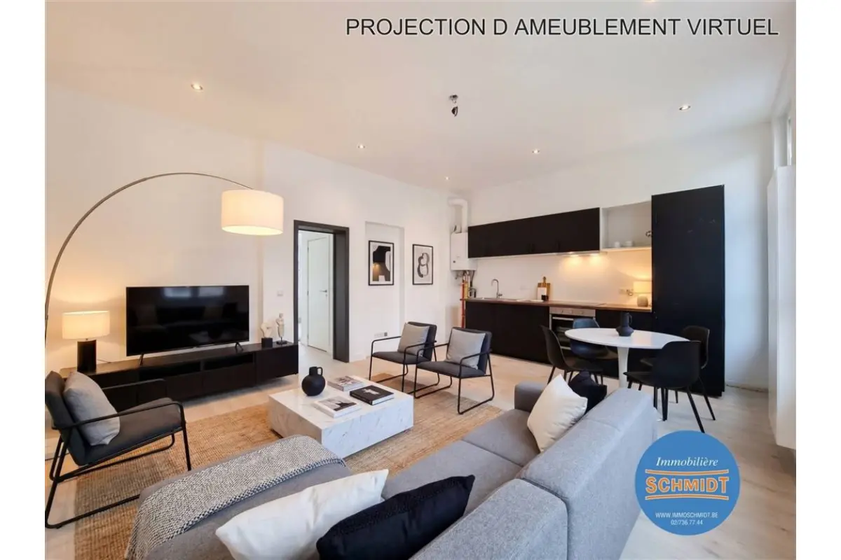 Appartement te  huur in Elsene 1050 1190.00€ 1 slaapkamers 45.00m² - Zoekertje 709726