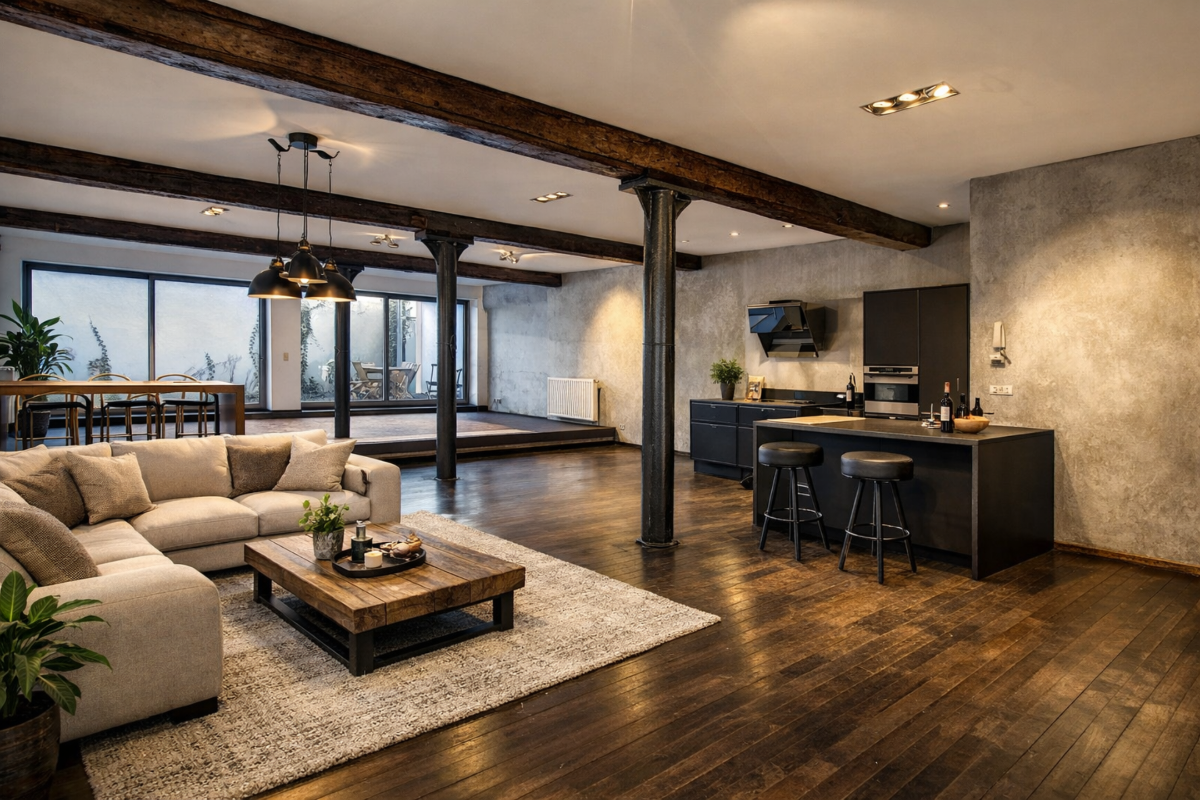 Appartement te  koop in Sint-Gillis 1060 485000.00€ 1 slaapkamers 190.00m² - Zoekertje 727225