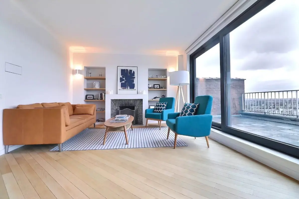 Penthouse te  huur in Elsene 1050 2500.00€ 2 slaapkamers 129.00m² - Zoekertje 731179