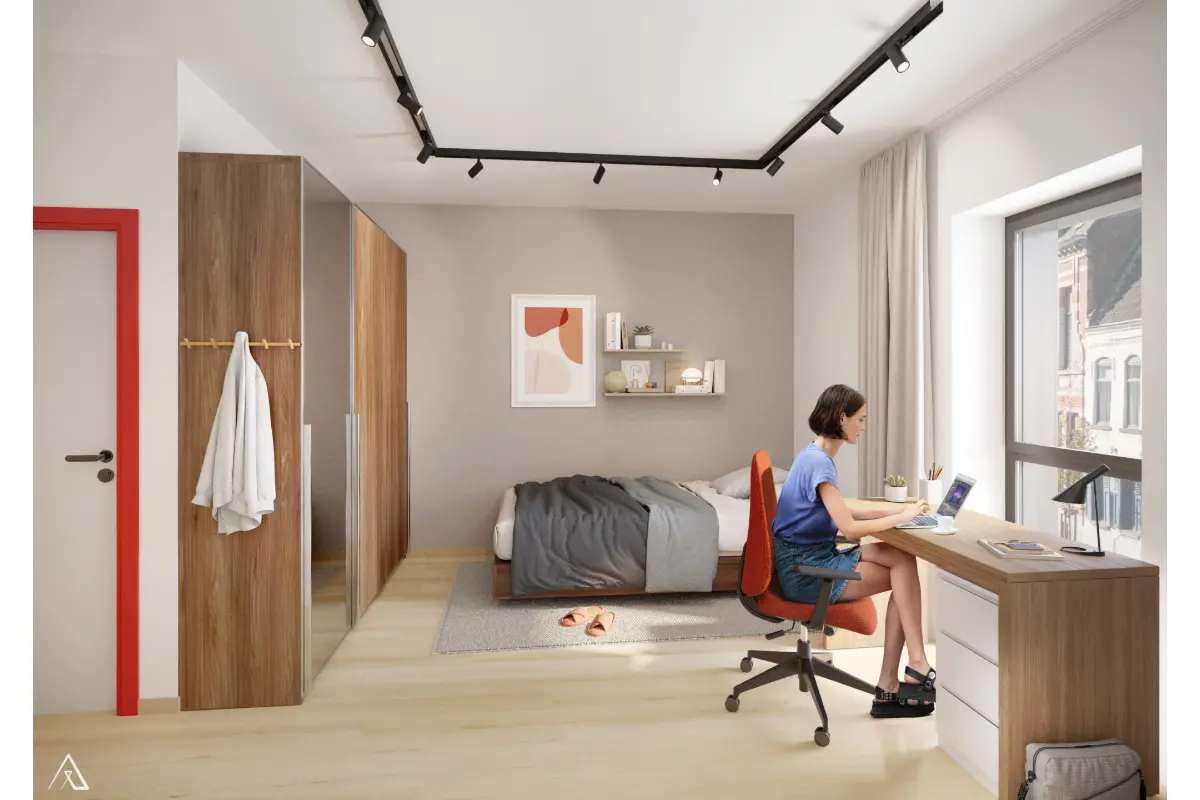 Studio à vendre à Ixelles 1050 153000.00€  chambres 13.00m² - annonce 737034