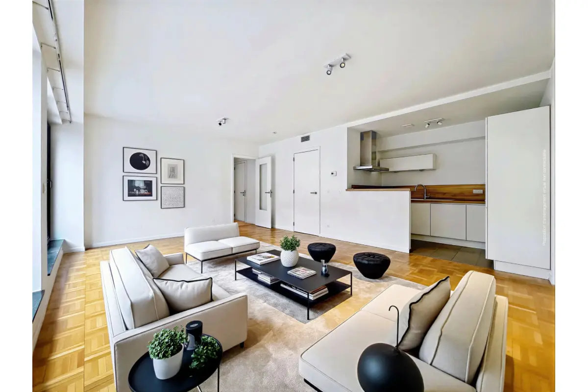 Appartement te  huur in Schaarbeek 1030 1650.00€ 2 slaapkamers 80.00m² - Zoekertje 737488