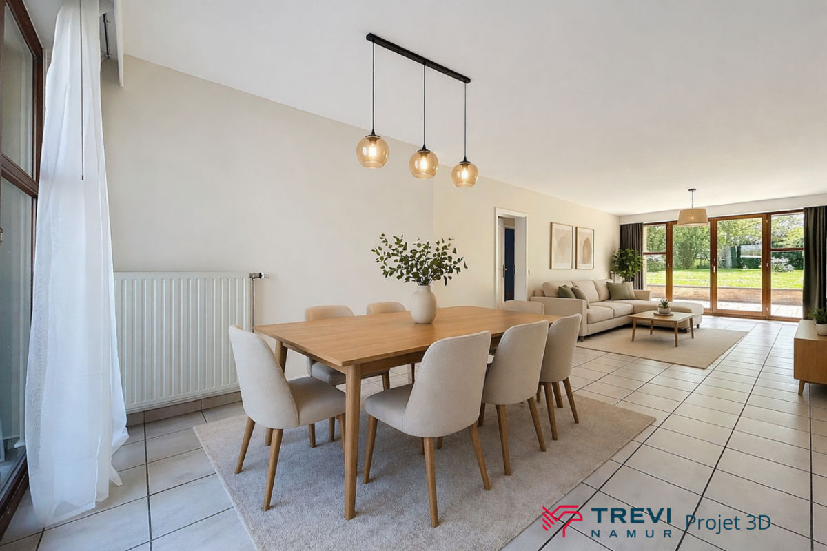 Rez-de-chaussée à louer à Dave 5100 1150.00€ 3 chambres 104.10m² - annonce 737739