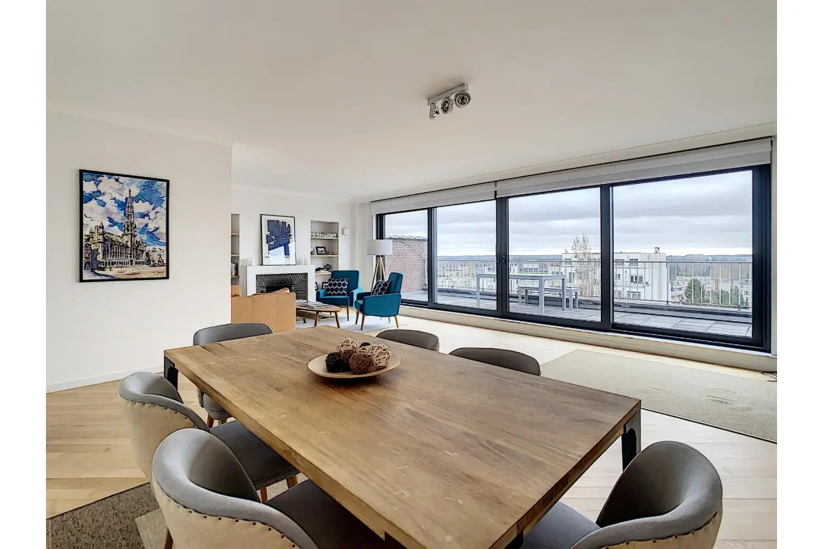Penthouse te  huur in Elsene 1050 2350.00€ 2 slaapkamers 129.00m² - Zoekertje 740118