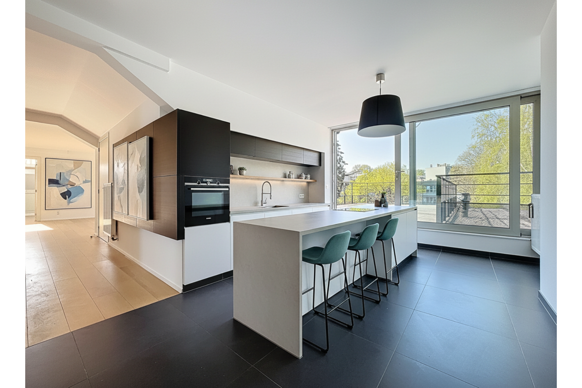 Penthouse te  koop in Ukkel 1180 450000.00€ 2 slaapkamers 93.00m² - Zoekertje 741232