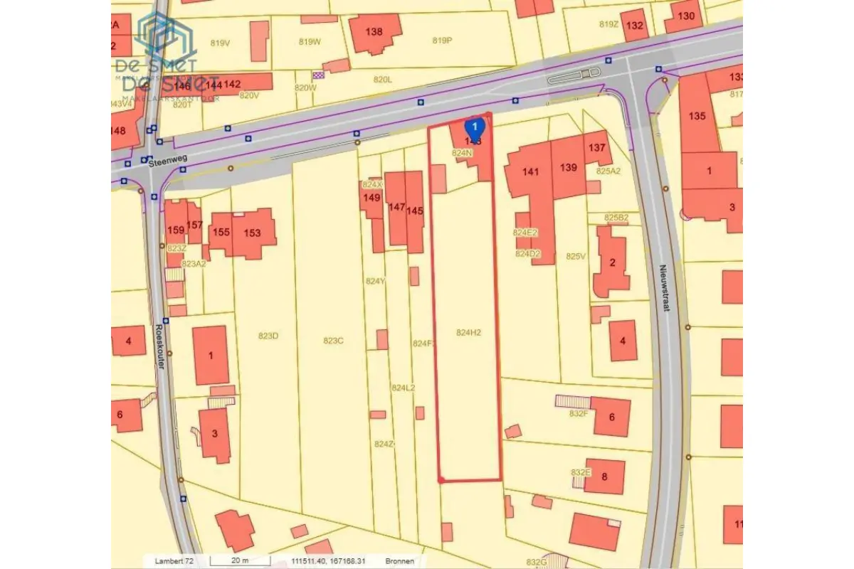 Grond te  koop in Lierde 9570 225000.00€  slaapkamers m² - Zoekertje 745272