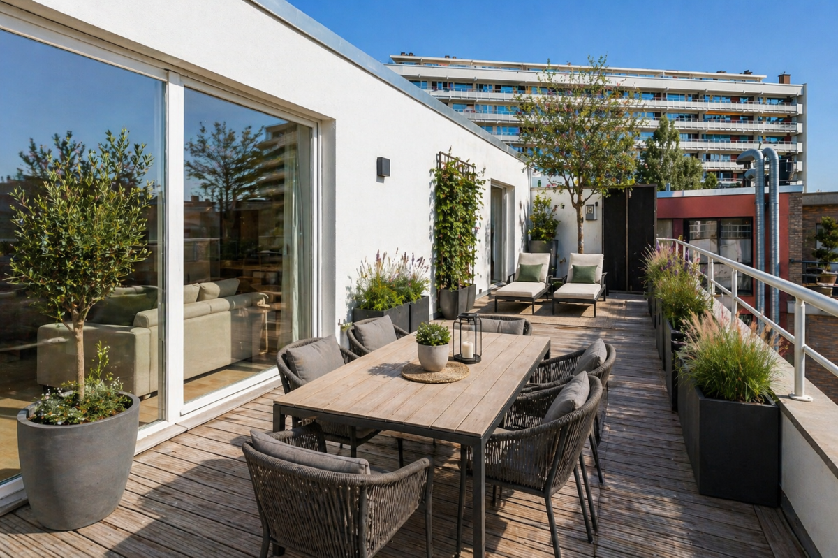 Penthouse à vendre à Molenbeek-Saint-Jean 1080 399000.00€ 2 chambres 100.00m² - annonce 745343