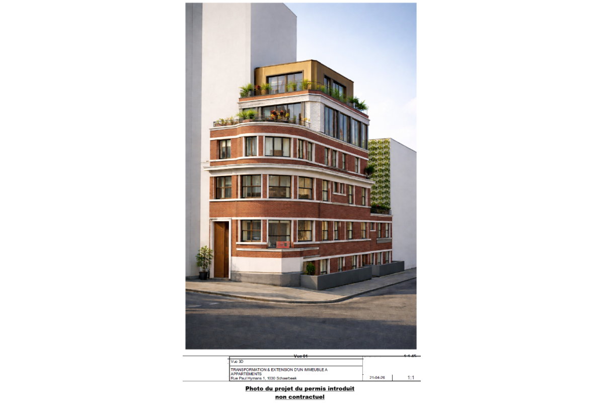 Appartementsgebouw te  koop in Schaarbeek 1030 1250000.00€  slaapkamers m² - Zoekertje 749074