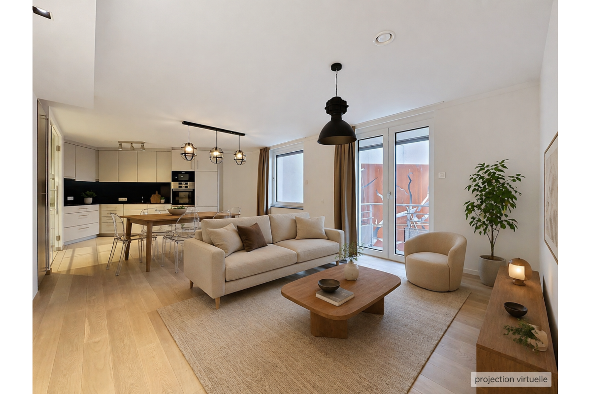 Appartement te  in Brussel 1000 1150.00€ 1 slaapkamers 66.00m² - Zoekertje 749617