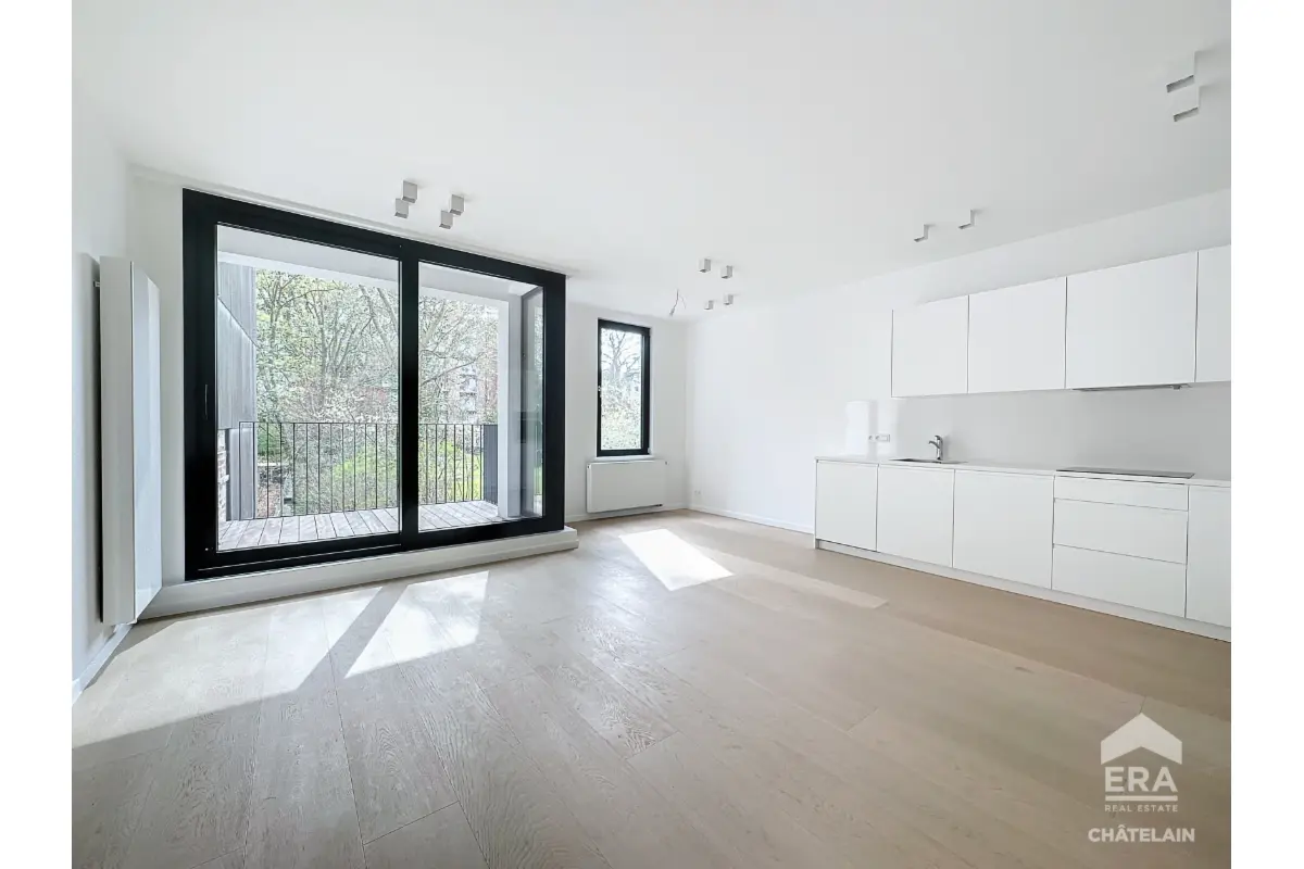 Appartement te  huur in Ukkel 1180 1400.00€ 1 slaapkamers 77.00m² - Zoekertje 760689