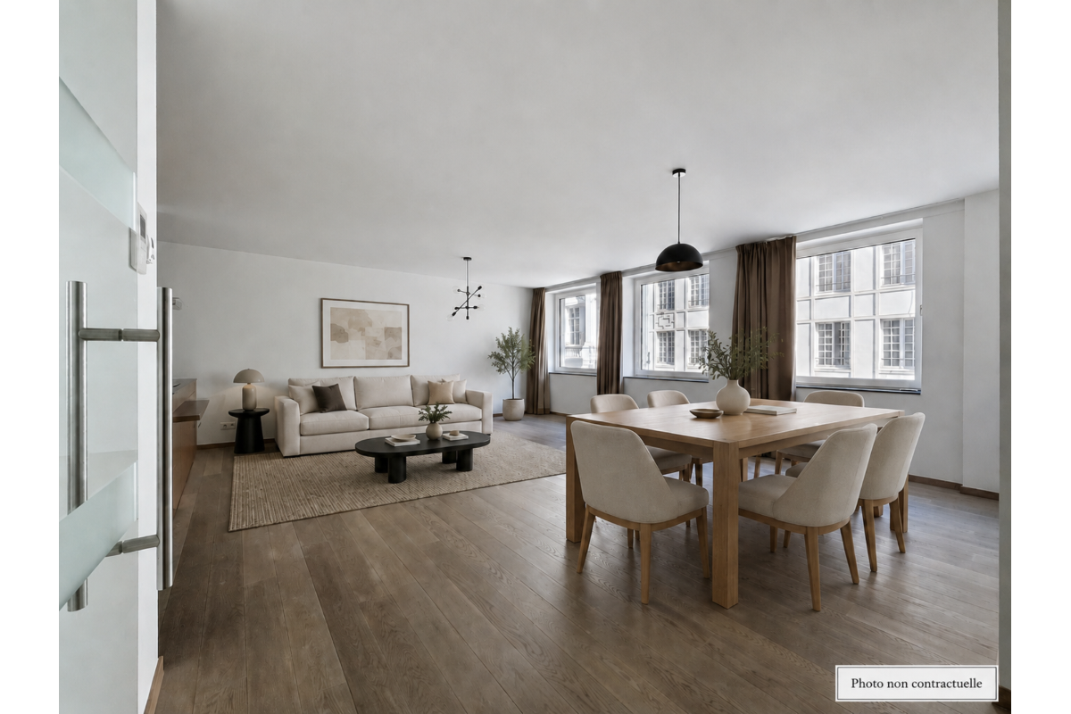Appartement te  in Brussel 1000 1550.00€ 2 slaapkamers 93.00m² - Zoekertje 763126