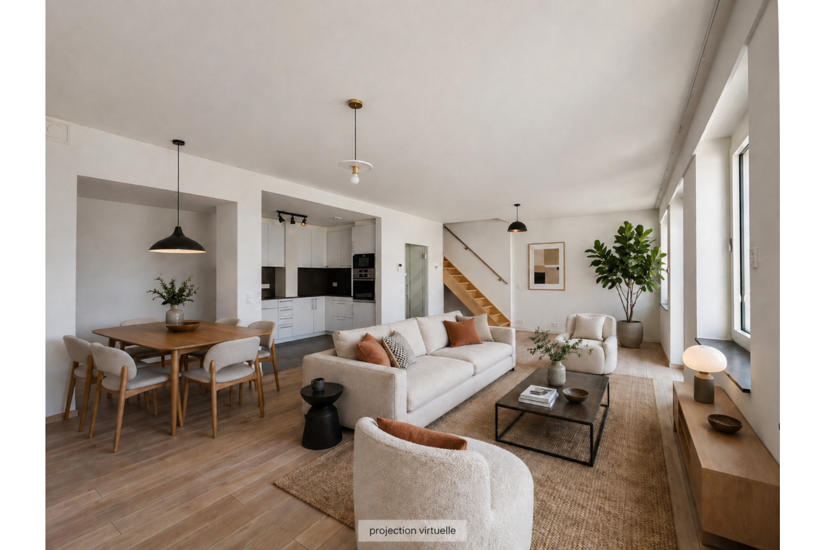 Duplex te  in Brussel 1000 1900.00€ 2 slaapkamers 99.00m² - Zoekertje 763124