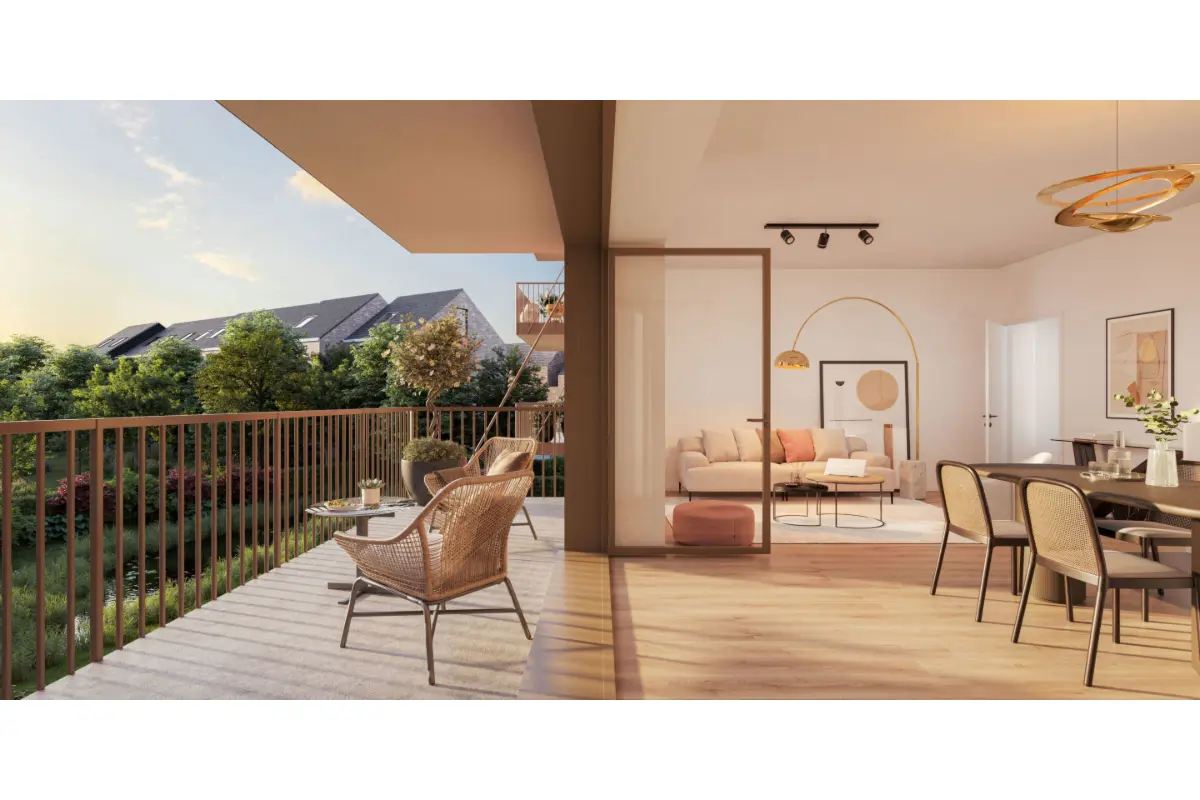 Appartement te  koop in Laken 1020 299000.00€ 1 slaapkamers 70.00m² - Zoekertje 765818