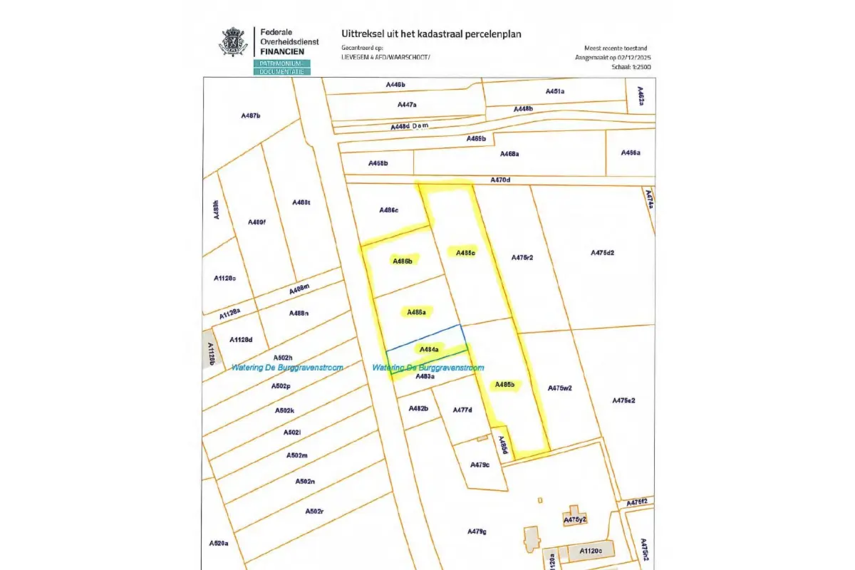 Terrain non bâtissable à vendre à Waarschoot 9950 155000.00€  chambres m² - annonce 770703