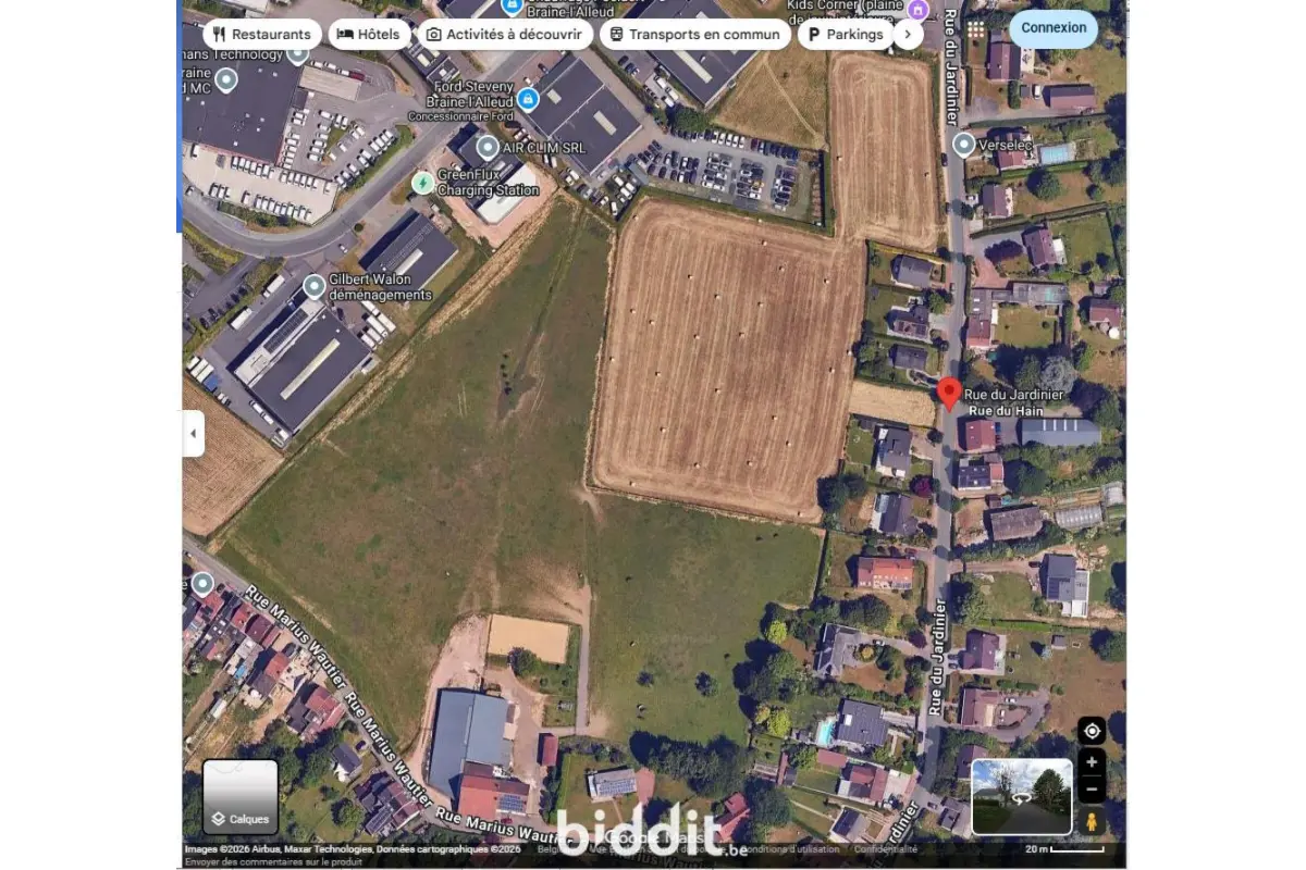 Terrain non bâtissable à vendre à Braine-l'Alleud 1420 60000.00€  chambres m² - annonce 770852