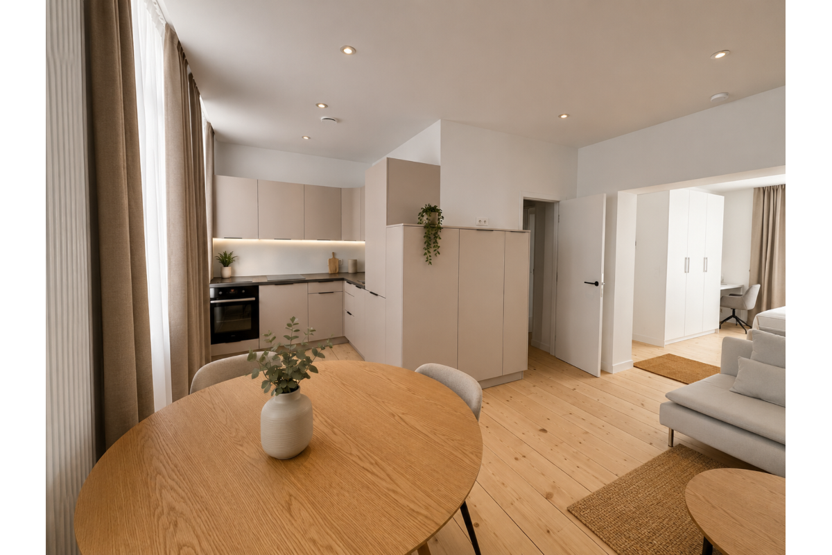 Appartement te  huur in Sint-Gillis 1060 1300.00€ 1 slaapkamers 50.00m² - Zoekertje 771605