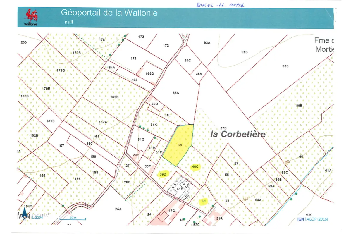 Terrain non bâtissable à vendre à Braine-le-Comte 7090 57320.00€  chambres m² - annonce 778131