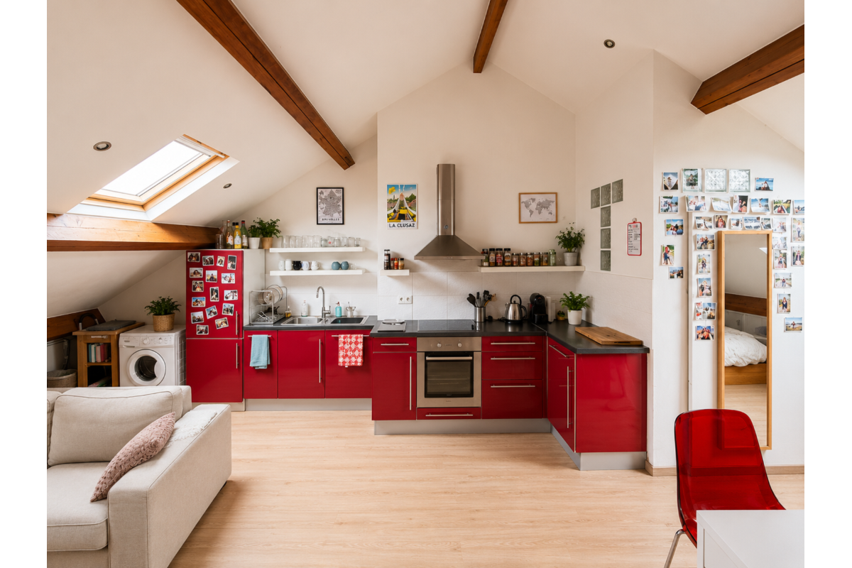 Appartement te  huur in Ukkel 1180 950.00€ 1 slaapkamers 60.00m² - Zoekertje 781454