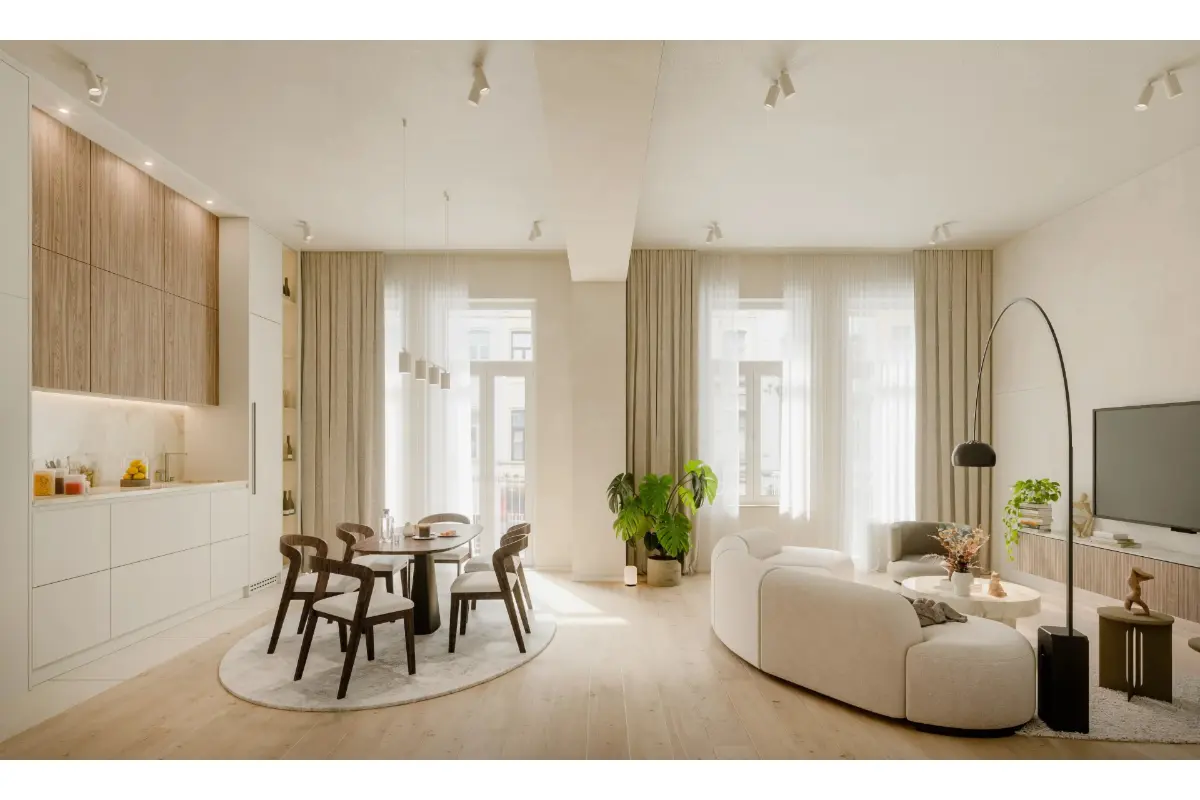 Appartement te  koop in Sint-Gillis 1060 395000.00€  slaapkamers 72.00m² - Zoekertje 783239