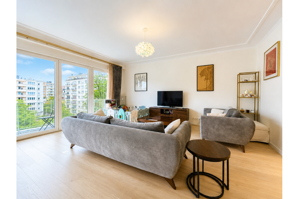 Appartement te  huur in Ukkel 1180 2300.00€ 3 slaapkamers 130.00m² - Zoekertje 789605