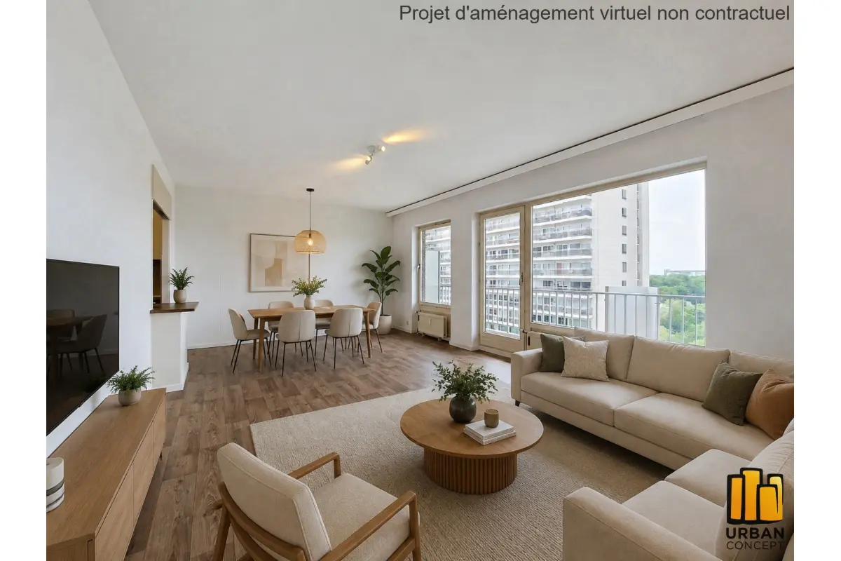 Appartement te  koop in Laken 1020 165000.00€ 1 slaapkamers 55.00m² - Zoekertje 791930