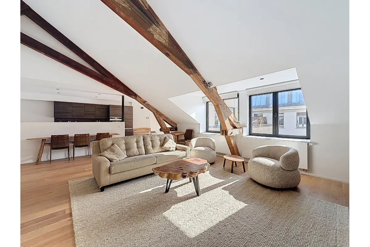 Penthouse te  huur in Brussel 1000 3200.00€ 3 slaapkamers 143.00m² - Zoekertje 792600