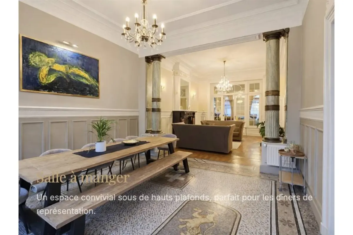 Villa te  huur in Sint-Gillis 1060 13500.00€ 10 slaapkamers 800.00m² - Zoekertje 801458
