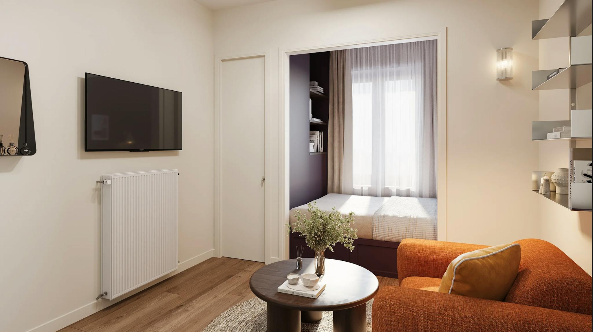 Appartement te  huur in Brussel 1000 1050.00€ 0 slaapkamers 20.00m² - Zoekertje 795813