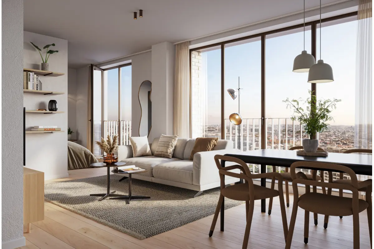 Studio à vendre à Evere 1140 262000.00€ 0 chambres 48.40m² - annonce 812769