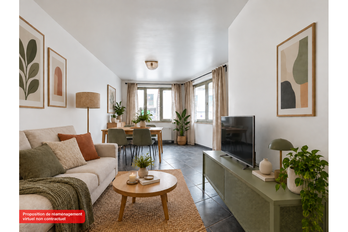 Rez-de-chaussée à vendre à Neder-Over-Heembeek 1120 175000.00€ 1 chambres 55.00m² - annonce 815749