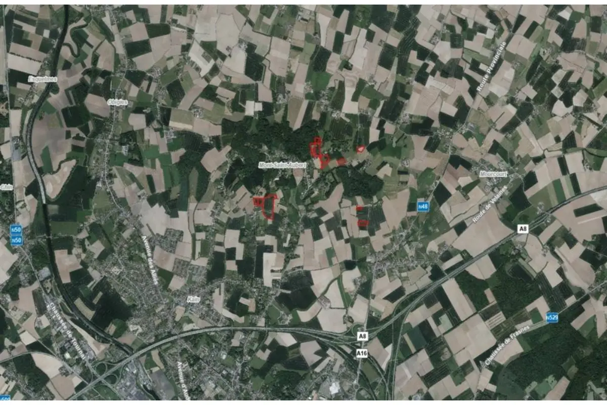 Terrain non bâtissable à vendre à Mont-Saint-Aubert 7542 1041500.00€  chambres m² - annonce 819446